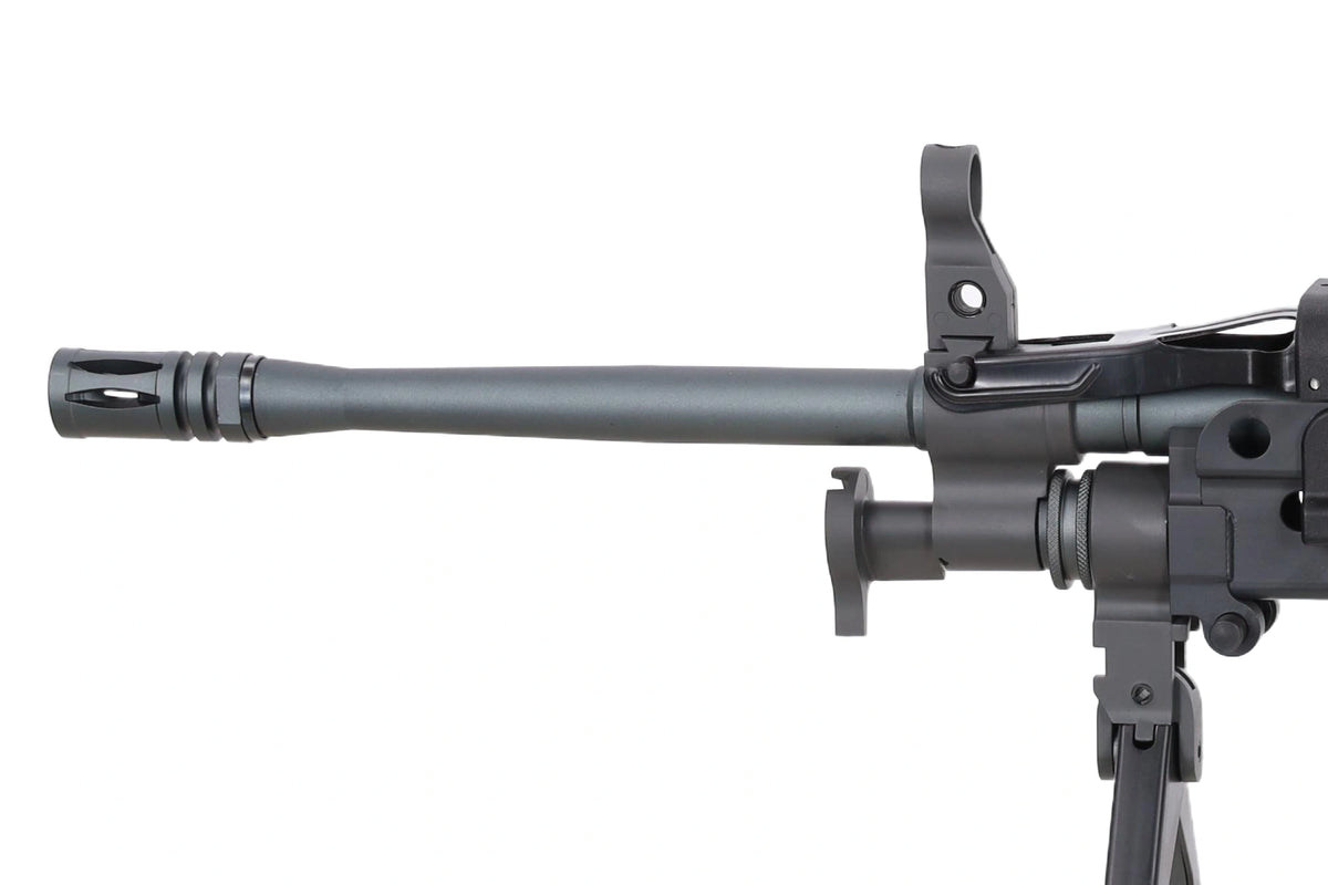 FN Herstal M249 MK2 Twin Motor EDGE AEG airsoft ložmetējs — melns