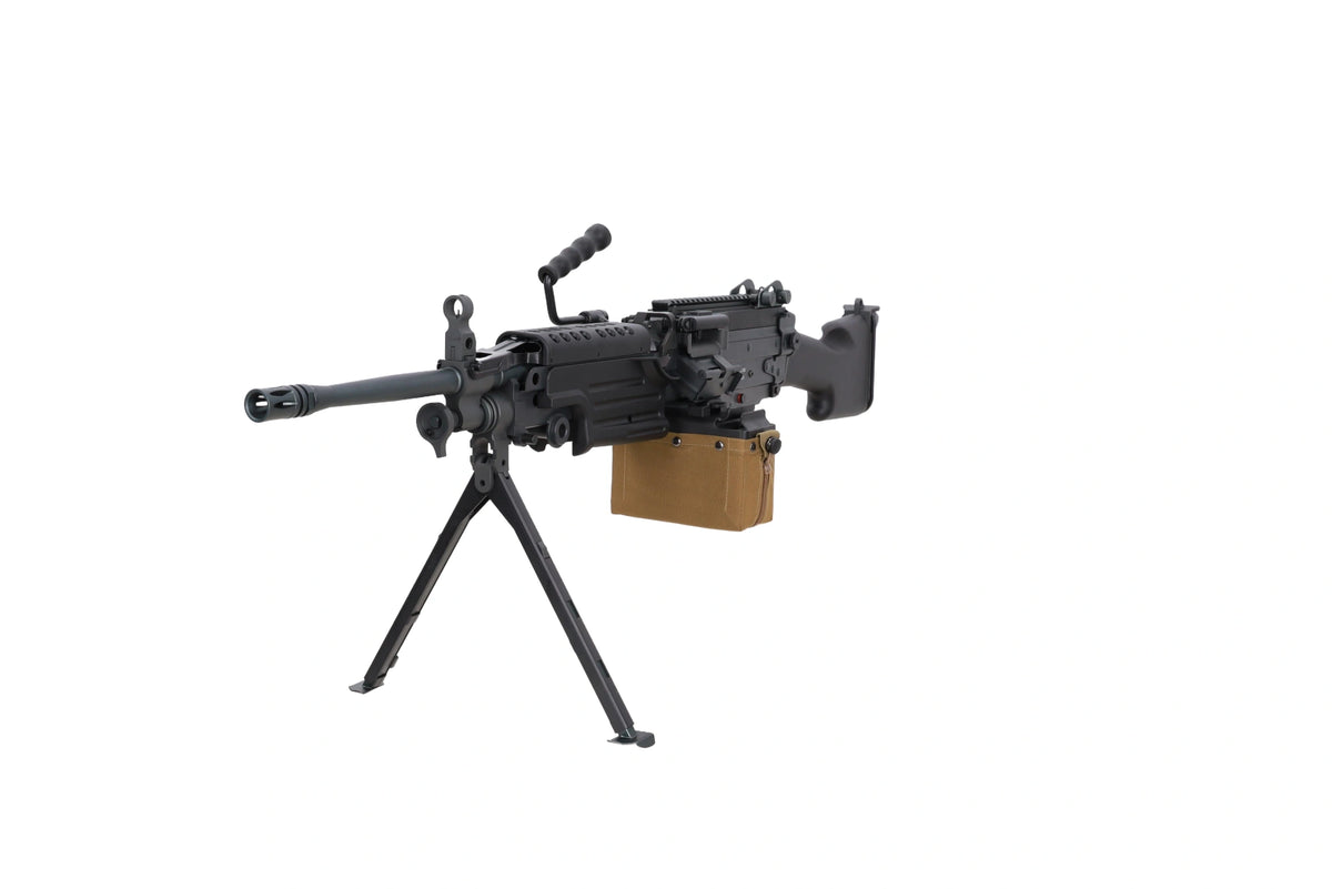FN Herstal M249 MK2 Twin Motor EDGE AEG airsoft ložmetējs — melns