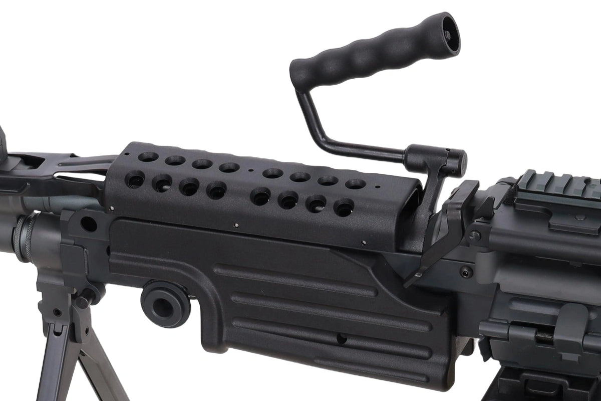FN Herstal M249 MK2 Twin Motor EDGE AEG airsoft ložmetējs — melns