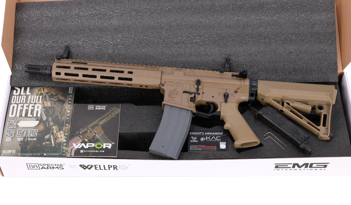 Knight's Armament Company KS-3 VAPOR GBBR replika 10,5″ — Tan