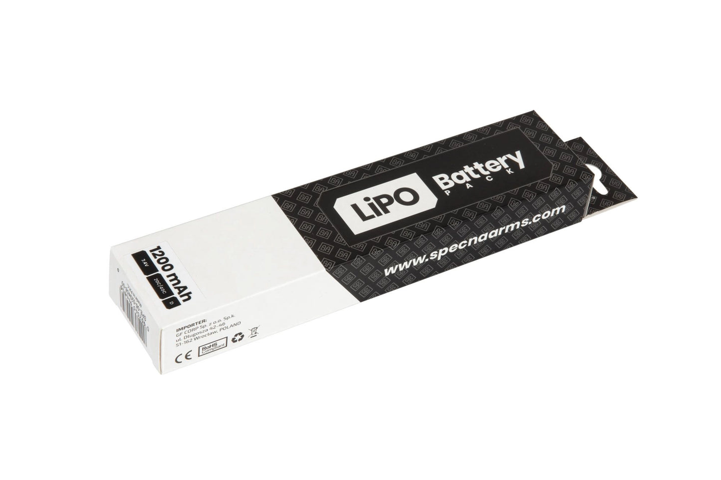 Akumulators Specna Arms LiPo 7.4V 1200mAh 20C/40C Priekš AK - Deans