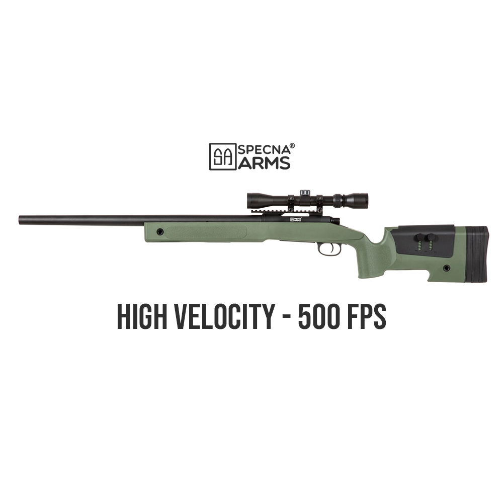SA-S02 CORE™ High Velocity Upgraded Snaipera Šautenes Replika ar Tēmēkli