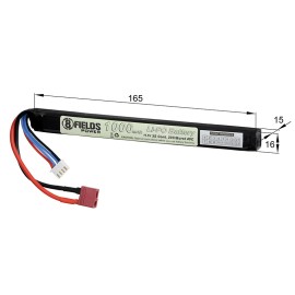 Akumulators Li-Po 1000mAh 11,1V 20/40C - Deans