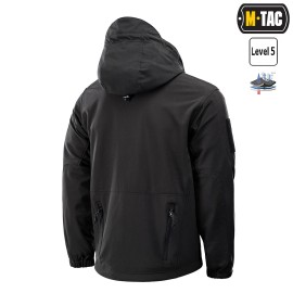 M-Tac soft shell jaka ar flīsu - Melns