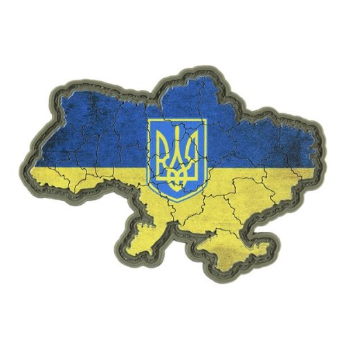 M-Tac Patch Ukrainas ģerbonis, Yellow & Blue PVC